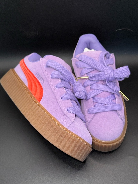 Puma Shoes - Puma Fenty Creeper Lavender Purple Platform Sneakers Sz 6.5 Rihanna Suede Neon